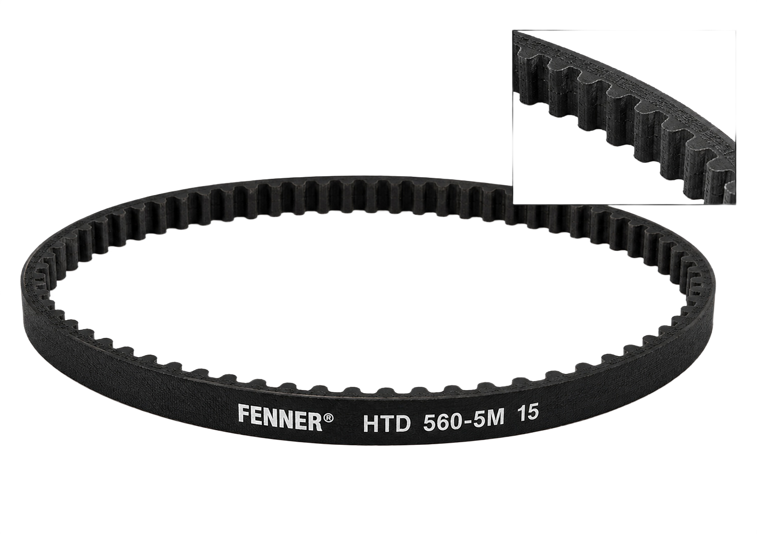 V belt with profile detail for power transmission